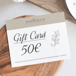 Spa gift voucher 50 euros for luxury hotel experience in Mallorca
Digital spa gift card 50€ valid 365 days at premium hotels in Mallorca
Mallorca Wellness gift voucher for spa and massage experience