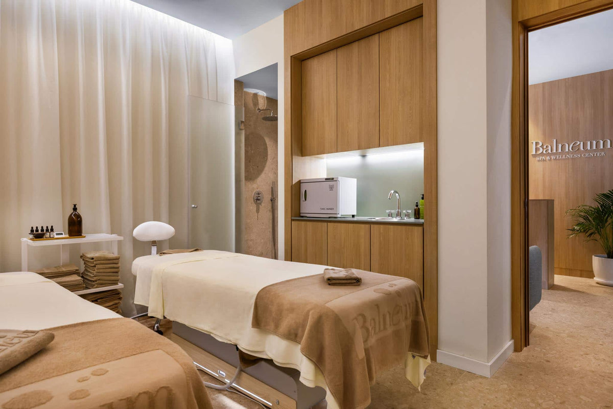Reception and relaxation room at Spa Viva Sunrise in Mallorca – a welcoming wellness space.