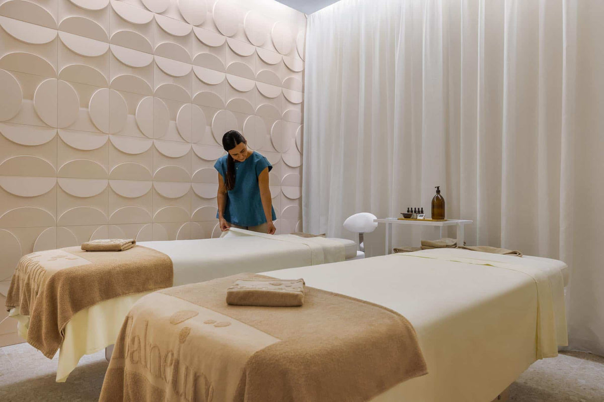 Relaxation room at Spa Viva Sunrise in Mallorca – a serene space for wellness and tranquility.