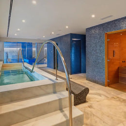 Sauna and steam room at Gran Playa spa hotel in Palma Mallorca
