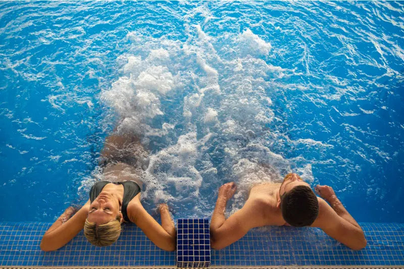Couple enjoying a relaxing spa experience in Mallorca