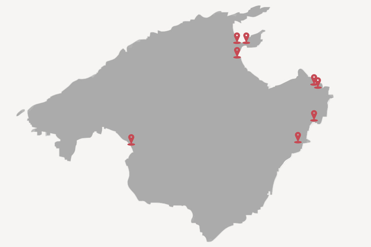 map mallorca with all mallorca wellness locations